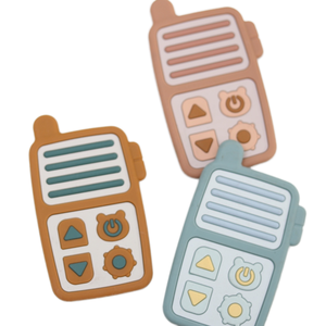 Sonaglio a forma di Walkie-talkie giocattolo in Silicone morbido personalizzato - Product Image 1