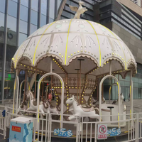 Carrousel d'occasion de luxe pour enfants, petit carrousel à vendre, manège d'occasion remis à neuf