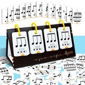 Tarjetas de Memoria Flash Esenciales para Principiantes en Piano, para Pequeños Músicos, Aprendizaje de Acordes, Símbolos Musicales Básicos - Product Image 1