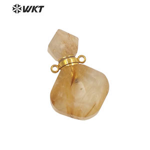 WT-P1724 2021ศักดิ์ศรีและแฟชั่นสีเหลืองซิทรินเครื่องประดับสำหรับสุภาพสตรีสวยปรับเครื่องประดับจี้สำหรับวันครบรอบพรรคของขวัญ - Product Image 4