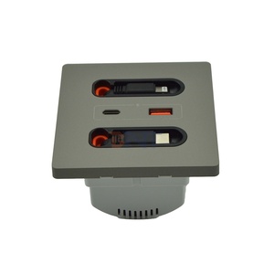 Boente 86*86mm ổ cắm nhà phổ USB comfiguration sét & Type-C cáp điện tường Ổ cắm điện với USB A + C - Product Image 5