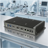 PC Industrial Intel de 8.ª/10.ª/11.ª Generación, 2*COM, 2*2.5Gbe, DDR4, Linux/Windows, Computadora sin Ventilador, Panel, WiFi 5G, en Stock