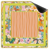 Tapis de jeu de Mahjong américain vierge personnalisé, motif floral vintage en losanges, portable, antidérapant, pour table de Mahjong