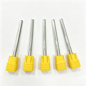 Fresa de carburo sólido de 2 filos rectos con recubrimiento DLC antiadherente para fresado y corte de aluminio, acrílico y PCB - Product Image 2