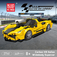 Mould King 27141 449PCS V8 Supercar italienne à carrosserie large Série de voitures Modèle de blocs de construction Jouet technique technologique OEM ODM