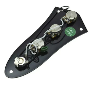 Placa de control negra completamente cargada Placa de control de guitarra precableada con arnés de cableado para bajo <span class=keywords><strong>J</strong></span> - Product Image 2