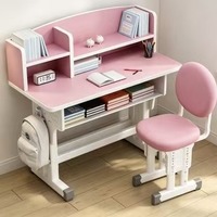 Ensemble de chaise et de bureau d'étude pour enfants inspiré des princesses, table d'apprentissage pour la maison et l'école