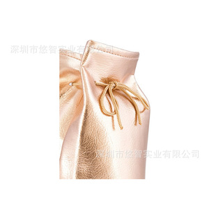Portable makeup bag for lazy people, rose gold makeup bag, makeup tool and cosmetics <b>storage</b> bag, drawstring bag customization. - Product Image 4