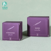 Boîte cadeau pliable rectangulaire violette mignonne et élégante de haute qualité YAN Packaging pour savon pour les mains, crème pour les yeux, impression personnalisée.