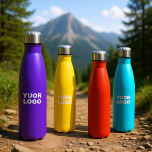 Bouteille d'eau isotherme en acier inoxydable OEM ODM 350ml 500ml 750ml 1000ml à double paroi avec logo personnalisé pour vélo - Product Image 2