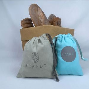 High Quality Custom Logo Printed Organic Cotton Dust Bag Canvas <b>Drawstring</b> <b>Pouch</b> Bag for Candle Gifts Handbag Shoe - Product Image 6