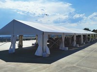 Carpa con Marco de 40x40 en Venta, en Varios Tamaños Personalizados: 40x60, 40x80, 7x12. Carpa para Eventos, Fiestas, Bodas. Fabricante de Carpas.