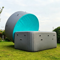 Piscine gonflable personnalisée, grande piscine flottante, matériau PVC avec coins renforcés pour bateau à rames ou bateaux tamponneurs