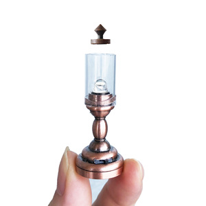 Lampe de table <span class=keywords><strong>Tiffany</strong></span> moderne miniature Crab Kingdom M03, 12 accessoires, maison de poupée DIY, plastique coloré, décoration de haute qualité, meubles - Product Image 6