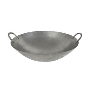 <span class=keywords><strong>Wok</strong></span> en fer forgé à la main, design traditionnel à l'ancienne, non revêtu, pour la cuisine domestique, le bois de chauffage, pour les hôtels commerciaux, les cantines - Product Image 5
