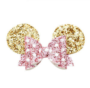 Épingles à cheveux scintillantes pour bébés filles, 1 pièce, minnie, mickey, pince à cheveux - Product Image 5