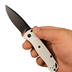 Leichtes Klappmesser mit Stahlklinge, Drop-Point-Spitze, Nylongriff und Flachkante für Outdoor, Camping und EDC - Product Image 5