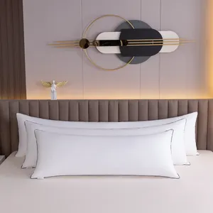 Полная подушка для взрослых белая длинная Подушка 20x54 дюйма для сна большая подушка вставка для боковых шпал
