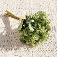 Bahan Bunga Baby Breath Plastik Buatan Berkualitas Tinggi Grosir untuk Dekorasi Dinding Tanaman Pernikahan, Pesta Rumah