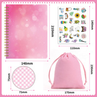 Créativité Expression de soi Kits de journal intime de scrapbooking personnalisés pour les filles ensembles de cadeaux de journal de bricolage en vrac