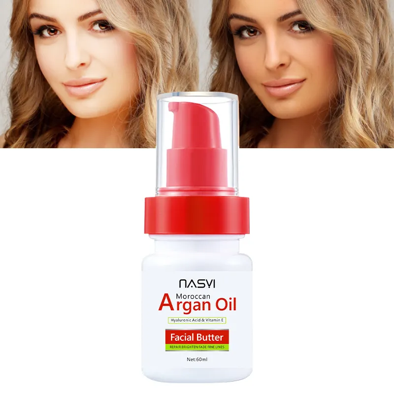 OEM Arganöl Hyaluron säure Vitamin E Gesichts creme Private Label Anti-Aging und Anti-Falten White ning Facial Butter