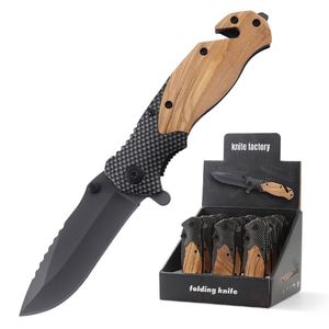 Navaja Plegable Personalizada X50 con Mango de Madera de Olivo, Grabado Láser DIY, EDC, para Camping, Caza, Aire Libre, Venta al Por Mayor - Product Image 4