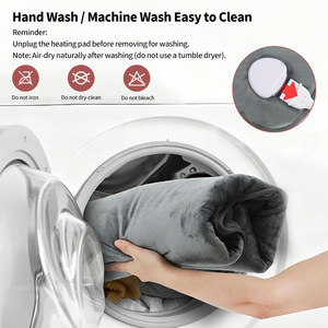 Coussin chauffant électrique pour le cou, les épaules et le dos - 6 réglages de chaleur, minuterie automatique, lavable, chauffage rapide, 60x85cm - Product Image 6