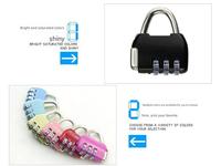 Boîte à bijoux rétro de voyage, serrure en alliage de zinc, IP68 étanche, revêtement en poudre, mini serrure pour casier de gym, bagages