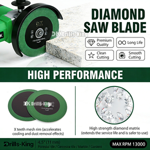 New Arrival 4.5" Turbo Tile <strong>Blade</strong> Diamond Cutting <strong>Blade</strong> Diamond <strong>Saw</strong> <strong>Blade</strong> for Cutting and Grinding Granite Marble Porcelain Tile - Product Image 4