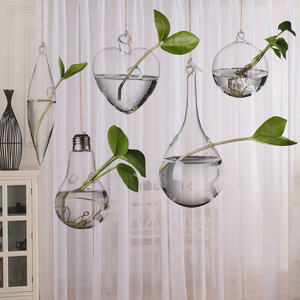 Grande forma di bulbo di vetro appeso vaso stile Art Deco terrario idroponico vaso <span class=keywords><strong>per</strong></span> la decorazione della parete di casa con Display floreale - Product Image 6