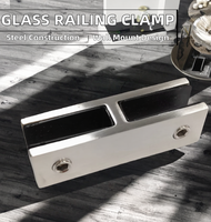Supports de balustrade en acier inoxydable antirouille au design moderne pour coins à 90 degrés, pour rampes de piscine extérieures
