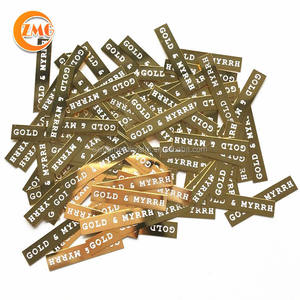 Personnalisé auto-adhésif de haute qualité gravé/imprimé en laiton en métal logo <span class=keywords><strong>plaque</strong></span> - Product Image 2
