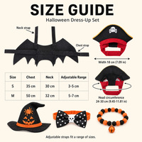 Kostum Anjing Hantu Halloween, Tudung Kain Putih, Ember Permen Labu, Pakaian Hewan Peliharaan Lucu Imut Seram, Trick or Treat untuk Anjing dan Kucing