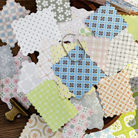 200 pièces par paquet de papier artisanal pour patchwork, série narrative, journal artistique, papier de fond décoratif DIY
