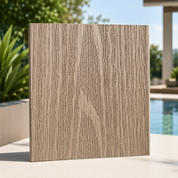 Terrasse en composite bois-plastique écologique haut de gamme, imperméable, antidérapante, à grain de bois, pour jardin, patio, cour extérieure