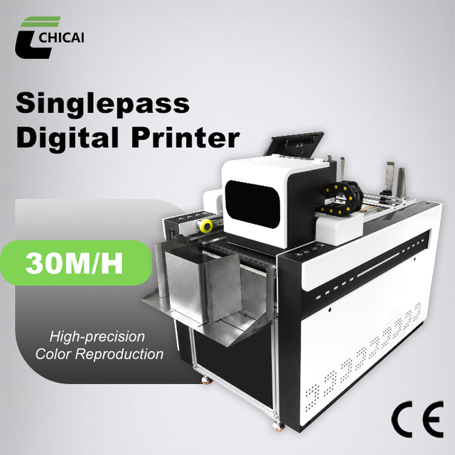 All-New Chicai Single-Pass Desktop Inkjet Printer | 40m/min Ultra High Speed, Stable Multi-Color Industrial Printing Equipment