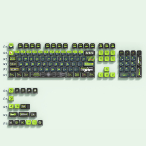 Ghost Walker Bốn Mặt Tỏa Sáng Qua Pha Lê Keycap MSA Profile 139Keys Keycap Cá Tính Cho Bàn Phím Cơ Game Thủ - Product Image 1