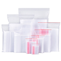 Sacs en plastique transparents personnalisables en PE avec fermeture éclair, taille sur mesure, réutilisables, impression par gravure, fabricant chinois