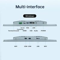 Interfaces multiples, le PC industriel à écran tactile fournit des interfaces COM supplémentaires, 2*COM, RJ45*1, 4*USB, Out*1, VGA*1