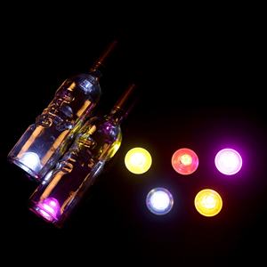 Pegatina LED creativa de Año Nuevo, luz de ambiente con Flash oscuro, autoluminosa, Mini pegatina de taza personalizada impermeable, posavasos para fiesta - Product Image 1