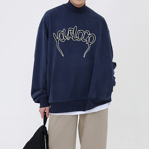 Offre Spéciale sweats à capuche en coton lourd surdimensionné unisexe Logo personnalisé grande taille sweats à capuche pour hommes vierges sweat à col rond - Product Image 1