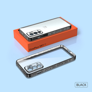 Cadre de placage de Chrome gaufré de luxe TPU couverture Mobile Transparent en Silicone souple pour Oneplus 8 9 <span class=keywords><strong>10</strong></span> <span class=keywords><strong>R</strong></span> T PRO Z Nord Ce 5G sac Opp - Product Image 5