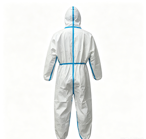 Bata Médica Protectora Desechable con Capucha, Puños Elásticos, Cintura Elástica, Mono de una Pieza, No Tejido, para Uso Clínico - Product Image 1