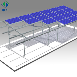 Système de montage de panneaux solaires en aluminium à installation facile et haute efficacité, certifié CE, garantie 10 ans, résistant au vent de 60 m/s - Product Image 3