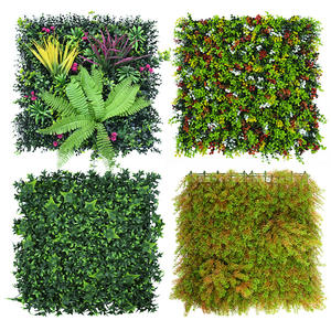 Mur végétal artificiel 50cmx50cm, feuilles hautement réalistes, décoration murale intérieure, verdure décorative - Product Image 4