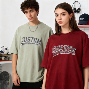 T-Shirt Personalizzabile in Cotone 100% da 300g, Lavorazione a Maglia Extra Pesante, Stampa Grafica con Logo sul Collo Posteriore, Spessore Ineguagliabile - Product Image 2