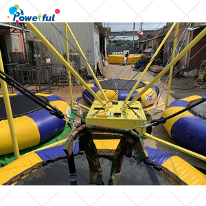 Trampoline gonflable 4 en 1 sur mesure avec roues pour divertissement en plein air - Product Image 4