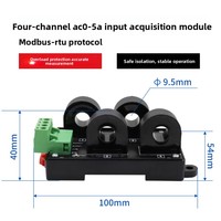 Module d'acquisition de courant alternatif TAIHUA TD-34XX, entrée 0-50A, communication RS485, transformateur de courant à pince