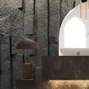 Moderno PU Piedra T-Pilar Luz Piedra Natural Fondo de cuero Pared interior Característica Imitando el agua corriente <span class=keywords><strong>Ladrillo</strong></span> de pared exterior - Product Image 1