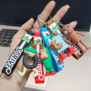 Porte-clés Figurine Shan Hai Jing au Design Anime Cartoon Original, Impression Numérique 3D en Plastique, Emballage Individuel - Product Image 2